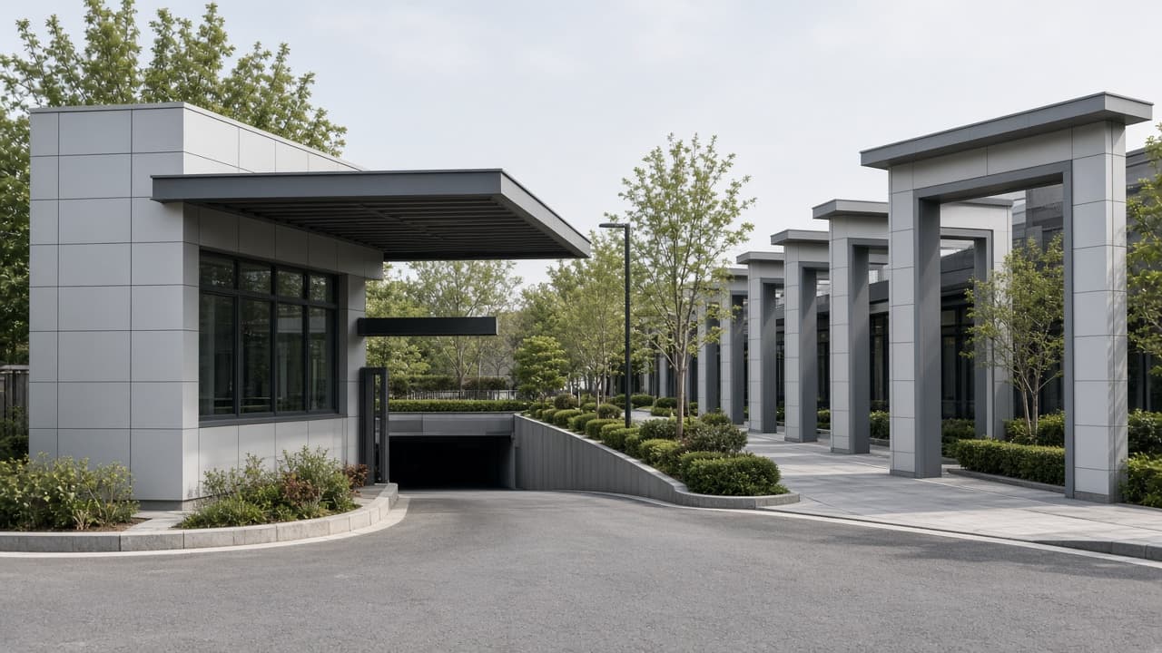 Entrances, gatehouses, and garage canopies
